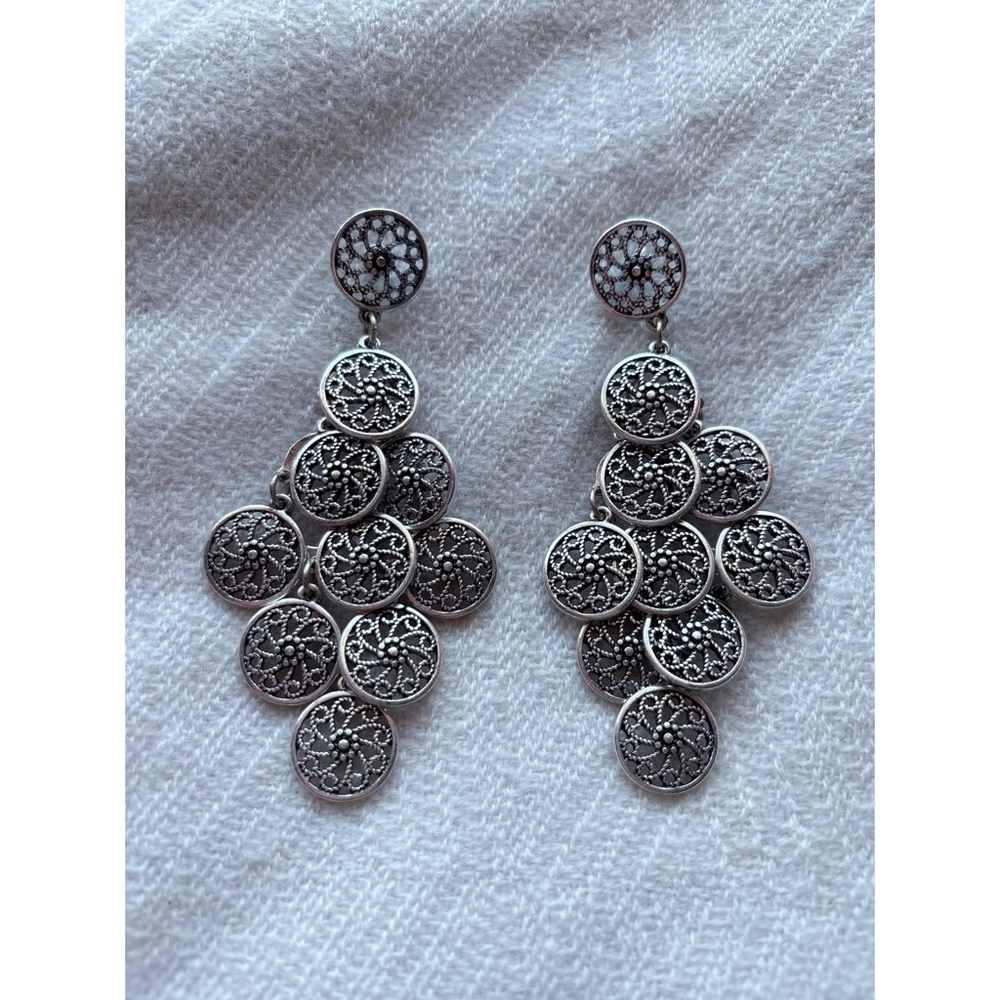 Silver Chandelier Earrings